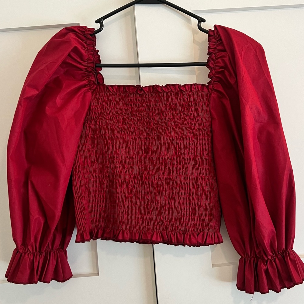 Red boutique top